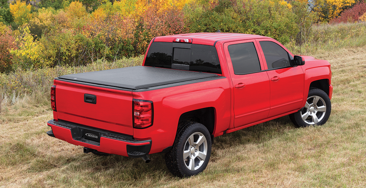 Red Chevy Tonneau Cover